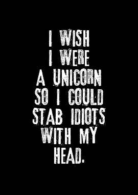 Rude Funny Quotes Unicorn