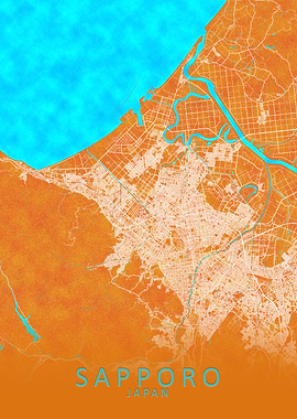 Sapporo Japan City Map