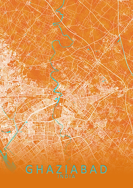 Ghaziabad India City Map