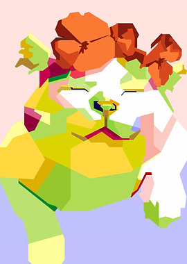 CUTE CAT POPART POSTER