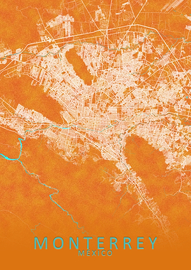 Monterrey Mexico City Map