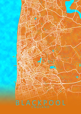 Blackburn England City Map