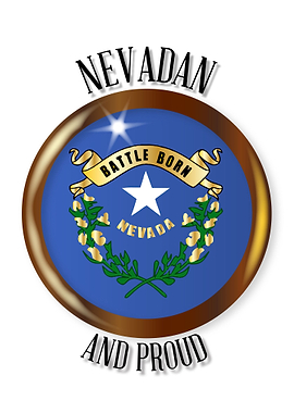Nevada Proud Flag Button