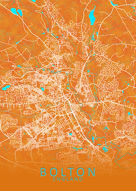 Bolton England City Map