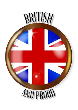 British Proud Flag Button