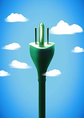 US power plug in sky