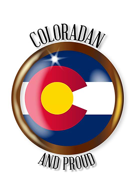 Colorado Proud Flag Button