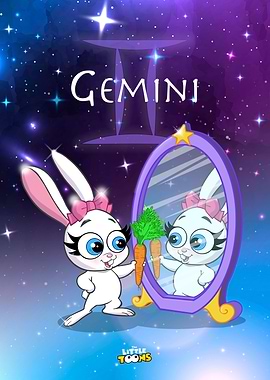 Dotty the bunny as Gemini