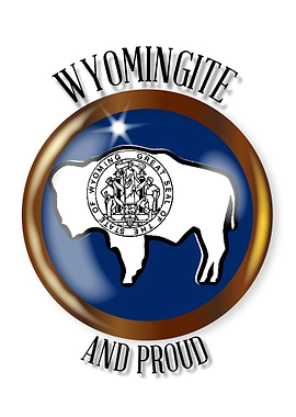 Wyoming Proud Flag Button