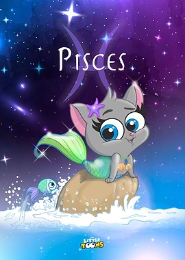 Mia the cat as Pisces