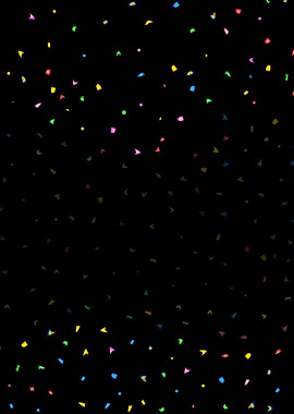Black And Confetti Party