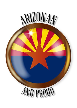 Arizona Proud Flag Button