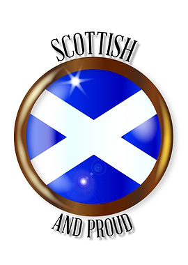Scottish Proud Flag Button