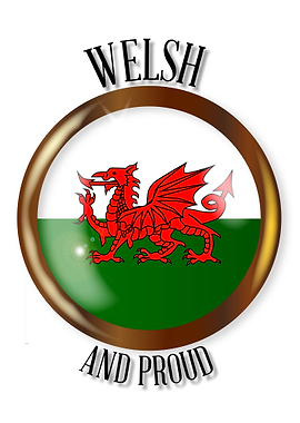 Welsh Proud Flag Button