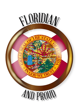 Florida Proud Flag Button