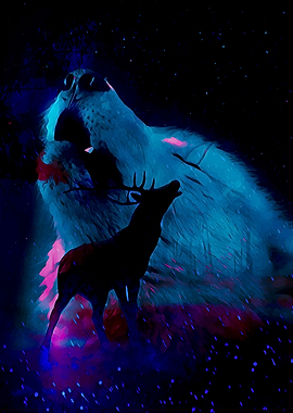 Wolf and dear fantasy