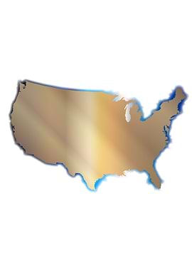 Outline Map of the USA