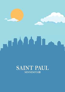 Saint Paul City Skyline
