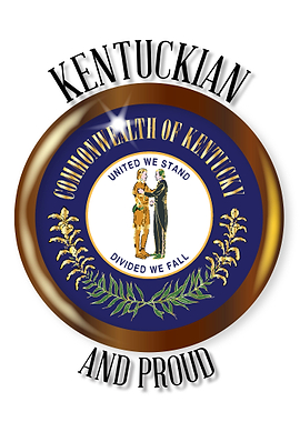 Kentucky Proud Flag Button
