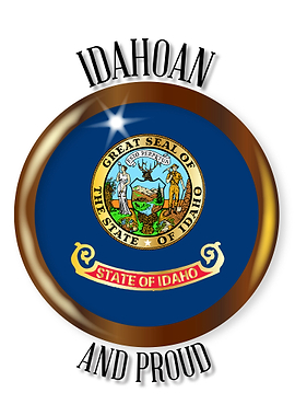 Idaho Proud Flag Button