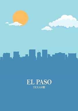 El Paso City Skyline