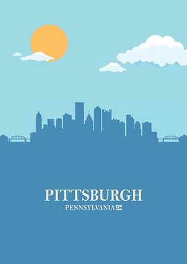 Pittsburgh City Skyline