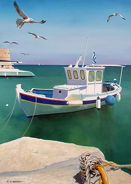Greek Boat in Heraklion