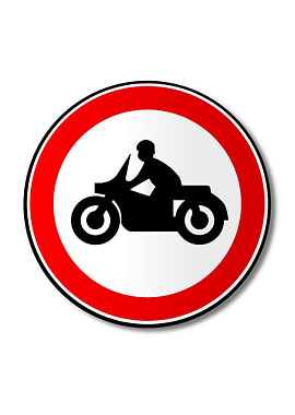 Motorcycle Traffic Sign