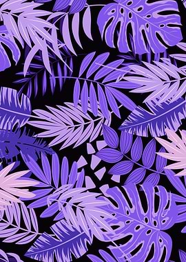 purple floral pattern