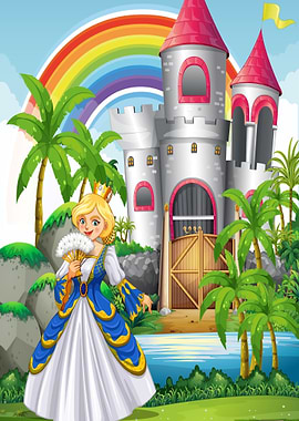 Little Princess in Castle