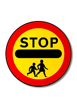 Stop Children Traffic Sign
