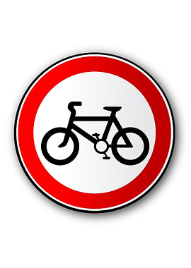 Cyclist Road Traffic Sign