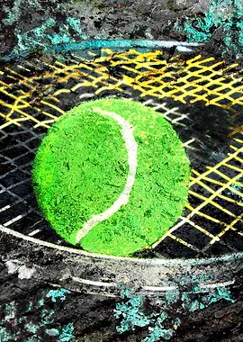 Tennis art print w 18