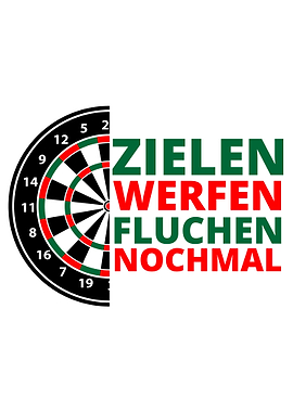 DARTEN LUSTIGES POSTER