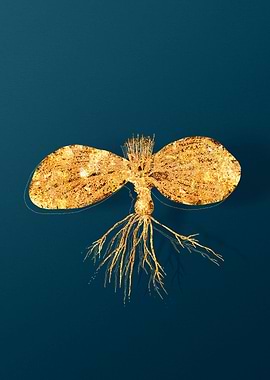 Gold Vintage Illustration