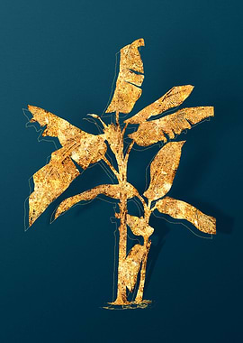 Gold Floral Illustration