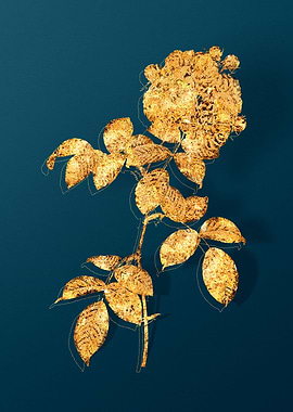 Gold Flower Illustration
