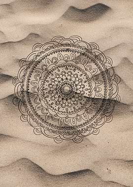 Mandala on Sand 1