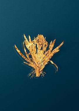 Gold Floral Illustration