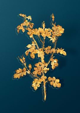 Vintage Botanicals in Gold