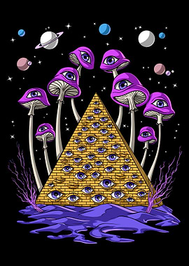 Trippy Psychedelic Pyramid