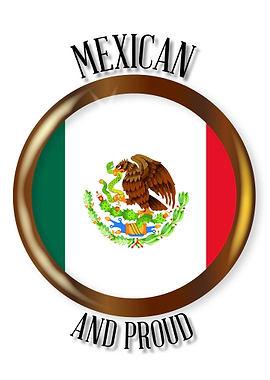 Mexico Proud Flag Button