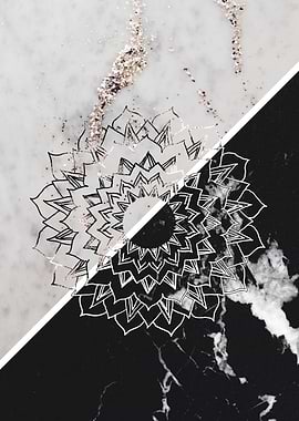 Yin Yang Mandala Marble 2