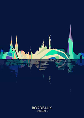 Bordeaux light skyline