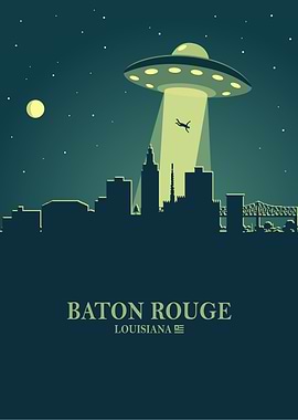 Baton Rouge Skyline Ufo