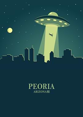 Peoria city Skyline Ufo