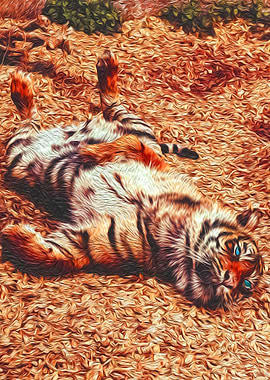 Laying Tiger