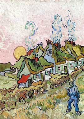Van Gogh Houses and Figure