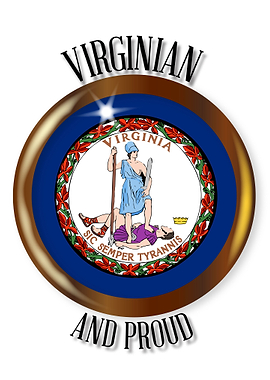 Virginia Proud Flag Button