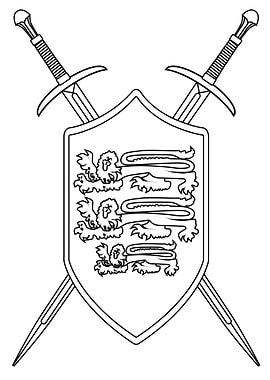 Crossed Swords and Shield